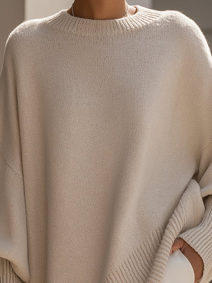 Ludovica | Suéter oversize de escote amplio