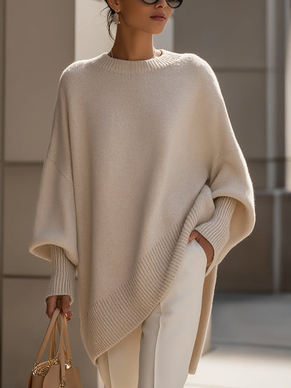 Ludovica | Suéter oversize de escote amplio