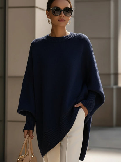 Ludovica | Suéter oversize de escote amplio