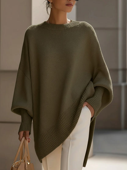 Ludovica | Suéter oversize de escote amplio