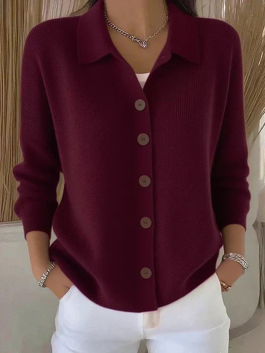 Fosca | Cardigan con Collo e Bottoni