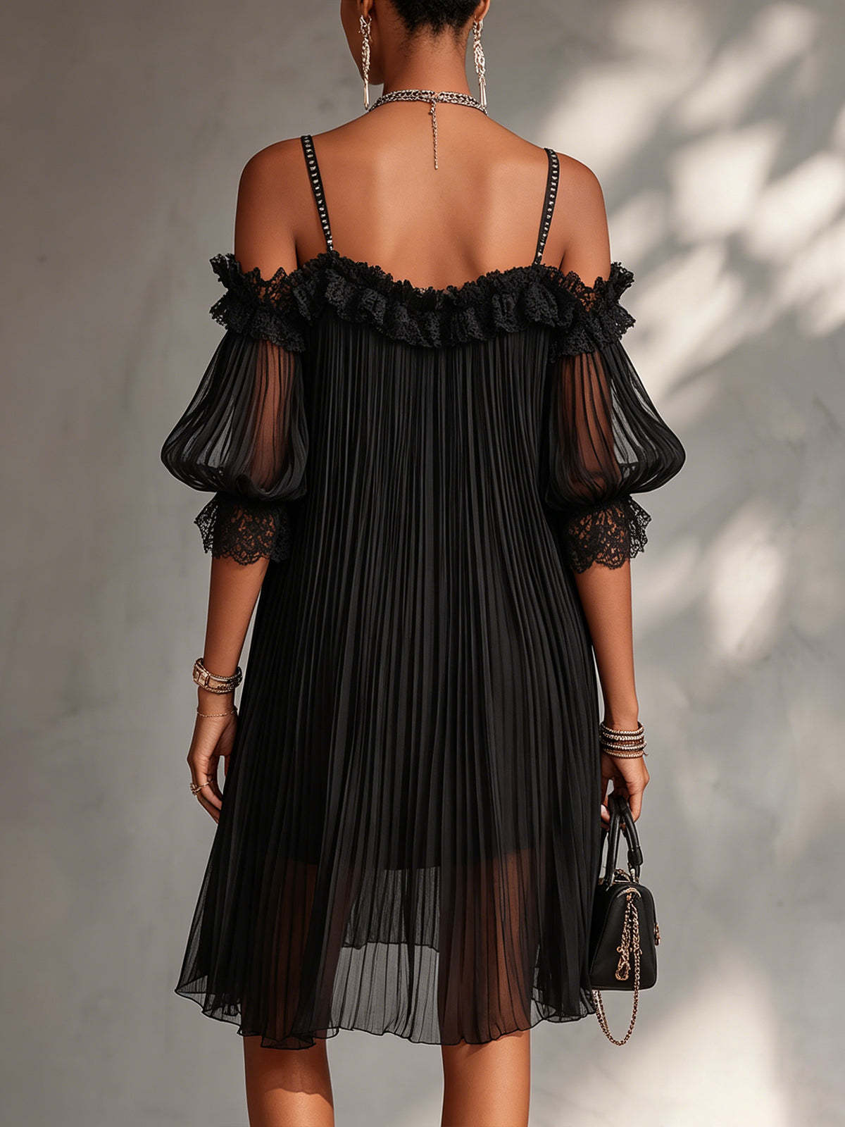 Aurora | Vestido Largo de Chiffon con Escote en V