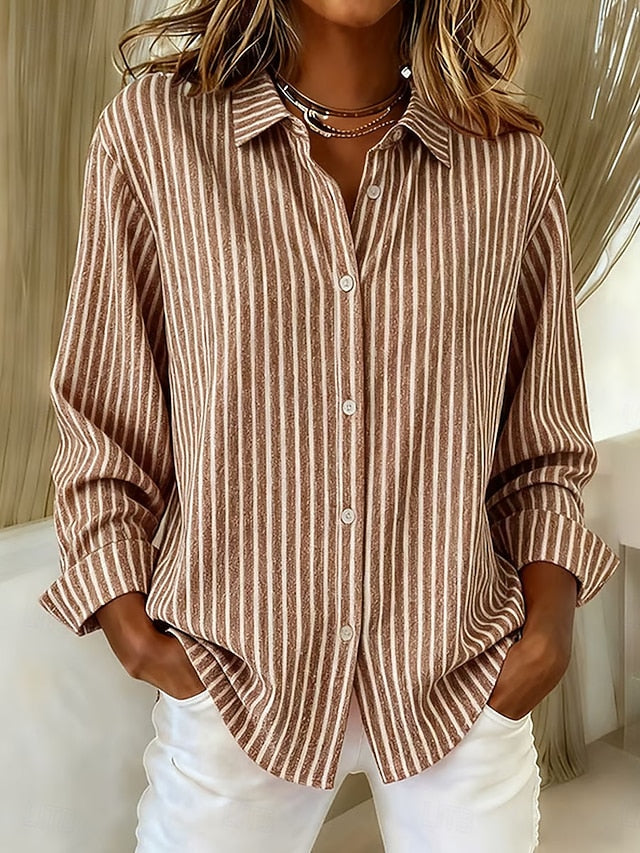 Ginevra | Camicia a Righe con Bottoni