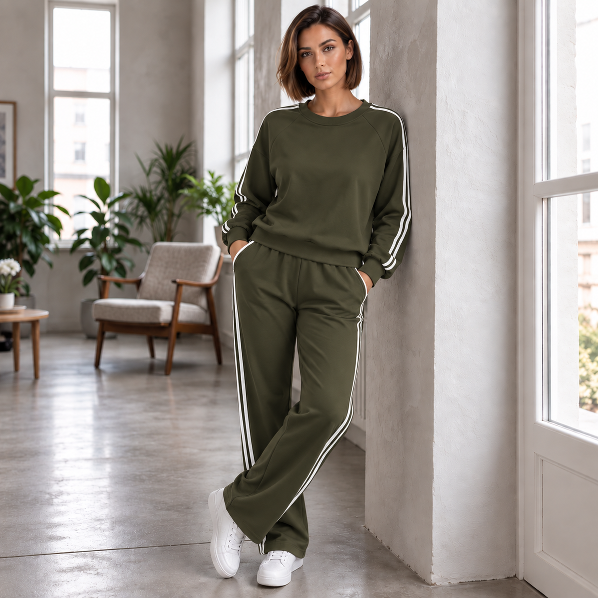 Helsinki | Conjunto deportivo de dos piezas — Verde